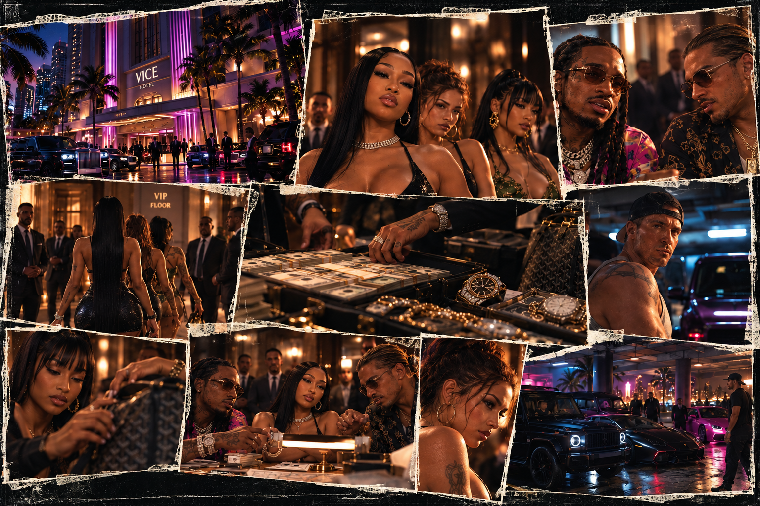 Yung Miami and her crew arrive at a high-security luxury transaction