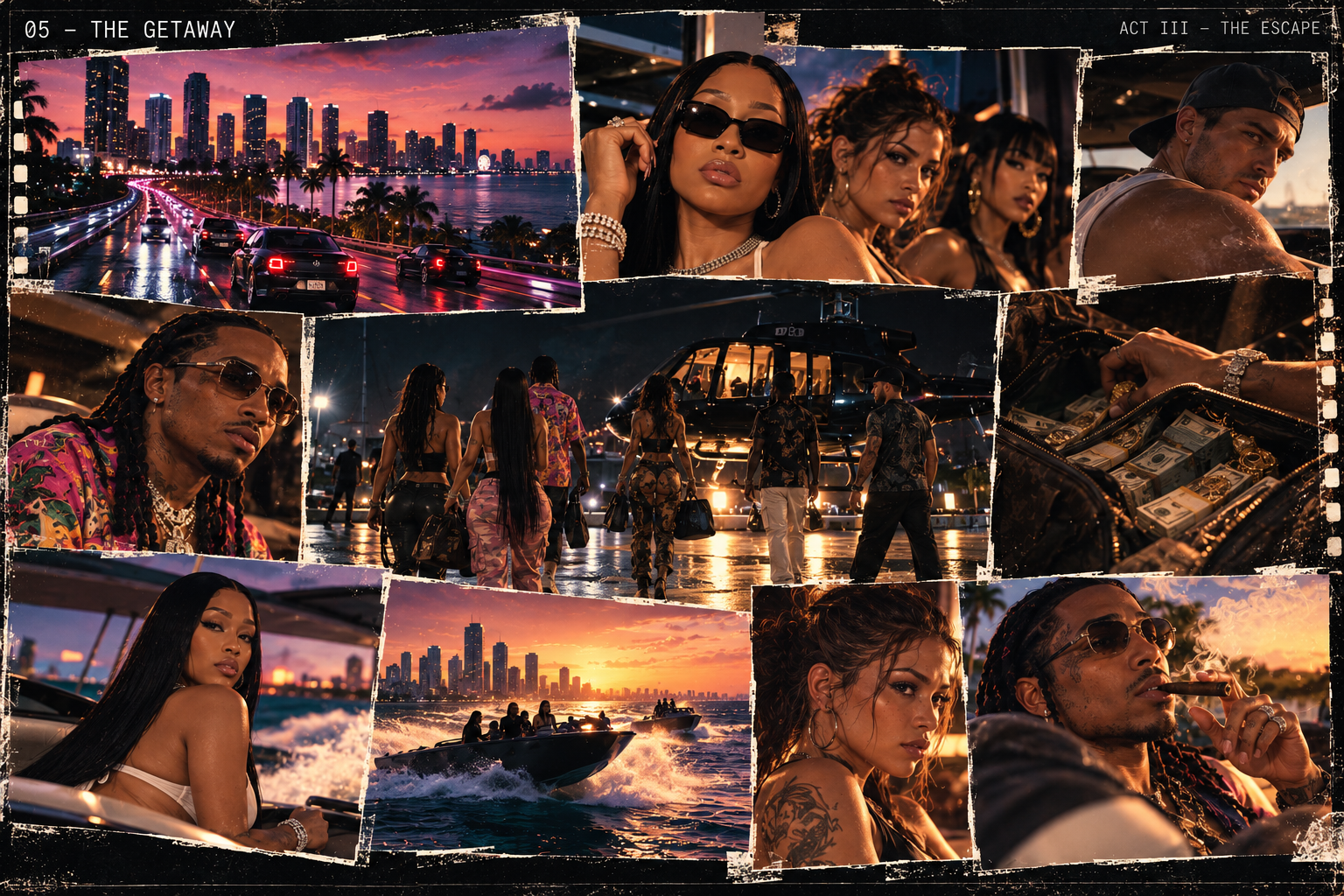 Yung Miami’s crew races through Miami as bridges close around them
